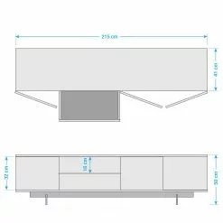 Studio Copenhagen TV-Lowboard Payara - Echtholzfurnier - Walnuss / Anthrazit 27 Studio Copenhagen TV-Lowboard Payara - Echtholzfurnier - Walnuss / Anthrazit -Kommoden Verkäufe 2023 1000007107 200617 06312700001 SKETCH DETAILS P000000001000007107 sketch