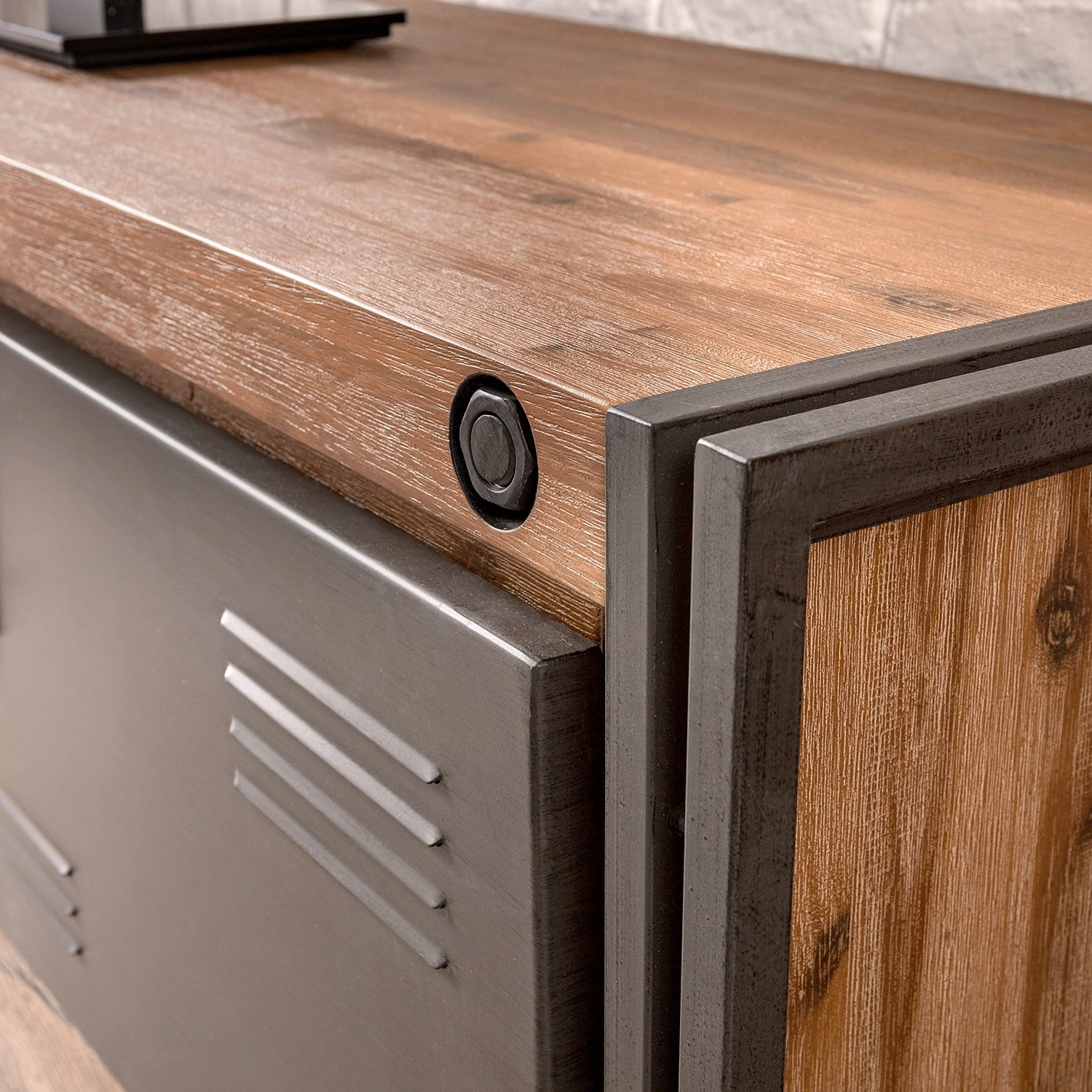 Ars manufacti TV-Lowboard Manchester II - Akazie massiv / Metall - Akazie / Anthrazit 14 Ars manufacti TV-Lowboard Manchester II - Akazie massiv / Metall - Akazie / Anthrazit – Bild 12