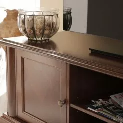 Montreux TV-Kommode Materro - Ayous teilmassiv - Antikbraun -Kommoden Verkäufe 2023 1000017480 040 GALLERYIMAGES P000000001000017480