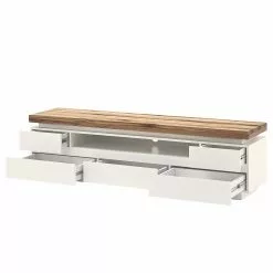 Fredriks TV-Lowboard Roble III - Inkl. Beleuchtung - Eiche / Matt Weiß -Kommoden Verkäufe 2023 1000064531 200811 13575400707 DETAILS P000000001000064531