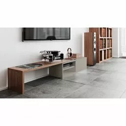 Temahome TV-Lowboard Echo - Grau / Walnuss -Kommoden Verkäufe 2023 1000094994 180712 10470166 MOOD GALLERYIMAGES P000000001000094994 mood