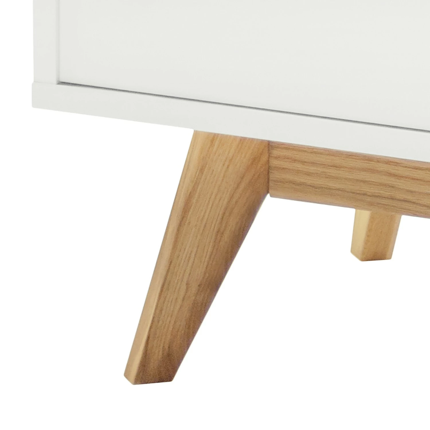 Tenzo TV-Lowboard Bess - Eiche teilmassiv - Weiß 7 Tenzo TV-Lowboard Bess - Eiche teilmassiv - Weiß – Bild 5