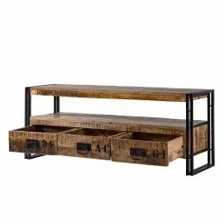 Wolf-Möbel TV-Lowboard Iron - Mango massiv / Eisen -Kommoden Verkäufe 2023 1000104115 190927 13342100040 DETAILS P000000001000104115