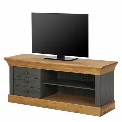 Maison Belfort TV-Lowboard Bergen - Kiefer Grau / Kiefer Laugenfarbig