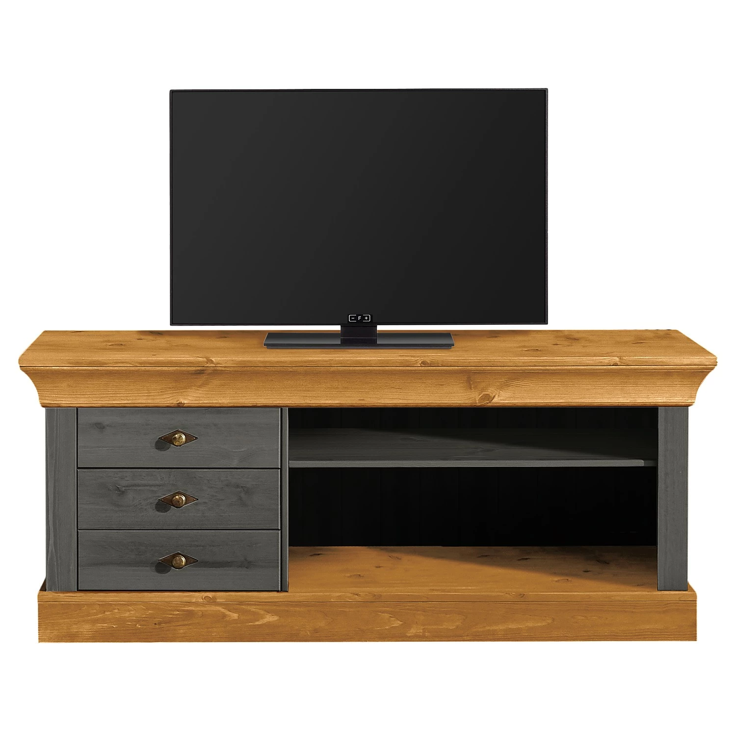 Maison Belfort TV-Lowboard Bergen - Kiefer Grau / Kiefer Laugenfarbig 8 Maison Belfort TV-Lowboard Bergen - Kiefer Grau / Kiefer Laugenfarbig – Bild 6