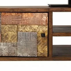 Wolf-Möbel TV-Lowboard Orient - Akazie massiv / Metall - Mehrfarbig -Kommoden Verkäufe 2023 1000114118 200512 14062800019 DETAILS P000000001000114118