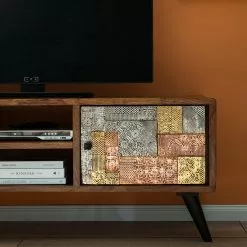 Wolf-Möbel TV-Lowboard Orient - Akazie massiv / Metall - Mehrfarbig -Kommoden Verkäufe 2023 1000114118 200630 10584700006 DETAILS P000000001000114118