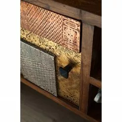 Wolf-Möbel TV-Lowboard Orient - Akazie massiv / Metall - Mehrfarbig -Kommoden Verkäufe 2023 1000114118 200630 10584800008 DETAILS P000000001000114118