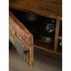 Wolf-Möbel TV-Lowboard Orient - Akazie massiv / Metall - Mehrfarbig -Kommoden Verkäufe 2023 1000114118 200630 10584900009 DETAILS P000000001000114118