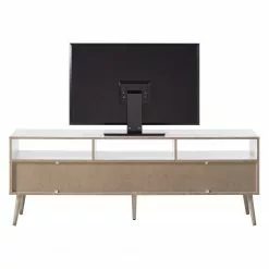 Mørteens TV-Lowboard Sunndal - Gummibaum teilmassiv - Weiß / Eiche Hell -Kommoden Verkäufe 2023 1000123474 190205 08104900004 GALLERYIMAGES P000000001000123474