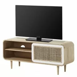 Norrwood TV-Lowboard Gunnebo - Mango massiv - Mango / Weiß