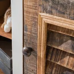 Maison Belfort TV-Lowboard Newhaven - Mango teilmassiv - Mango / Weiß -Kommoden Verkäufe 2023 1000128941 200122 18404000004 DETAILS P000000001000128941