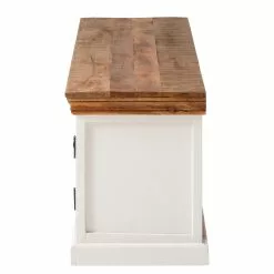 Maison Belfort TV-Lowboard Newhaven - Mango teilmassiv - Mango / Weiß -Kommoden Verkäufe 2023 1000128941 200122 18404100007 DETAILS P000000001000128941