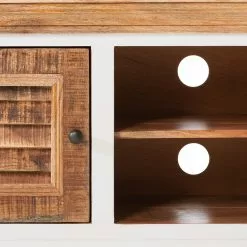 Maison Belfort TV-Lowboard Newhaven - Mango teilmassiv - Mango / Weiß -Kommoden Verkäufe 2023 1000128941 200122 18404100010 DETAILS P000000001000128941