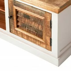 Maison Belfort TV-Lowboard Newhaven - Mango teilmassiv - Mango / Weiß -Kommoden Verkäufe 2023 1000128941 200122 18404100011 DETAILS P000000001000128941