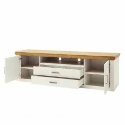 Ridgevalley TV-Lowboard Arez - Pinie Weiß / Eiche - Breite: 198 cm -Kommoden Verkäufe 2023 1000133768 200811 14145301723 DETAILS P000000001000133768