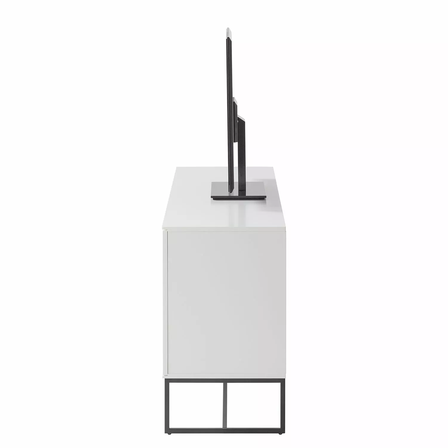 Fredriks TV-Lowboard Zaddy I - Weiß / Schwarz 10 Fredriks TV-Lowboard Zaddy I - Weiß / Schwarz – Bild 8