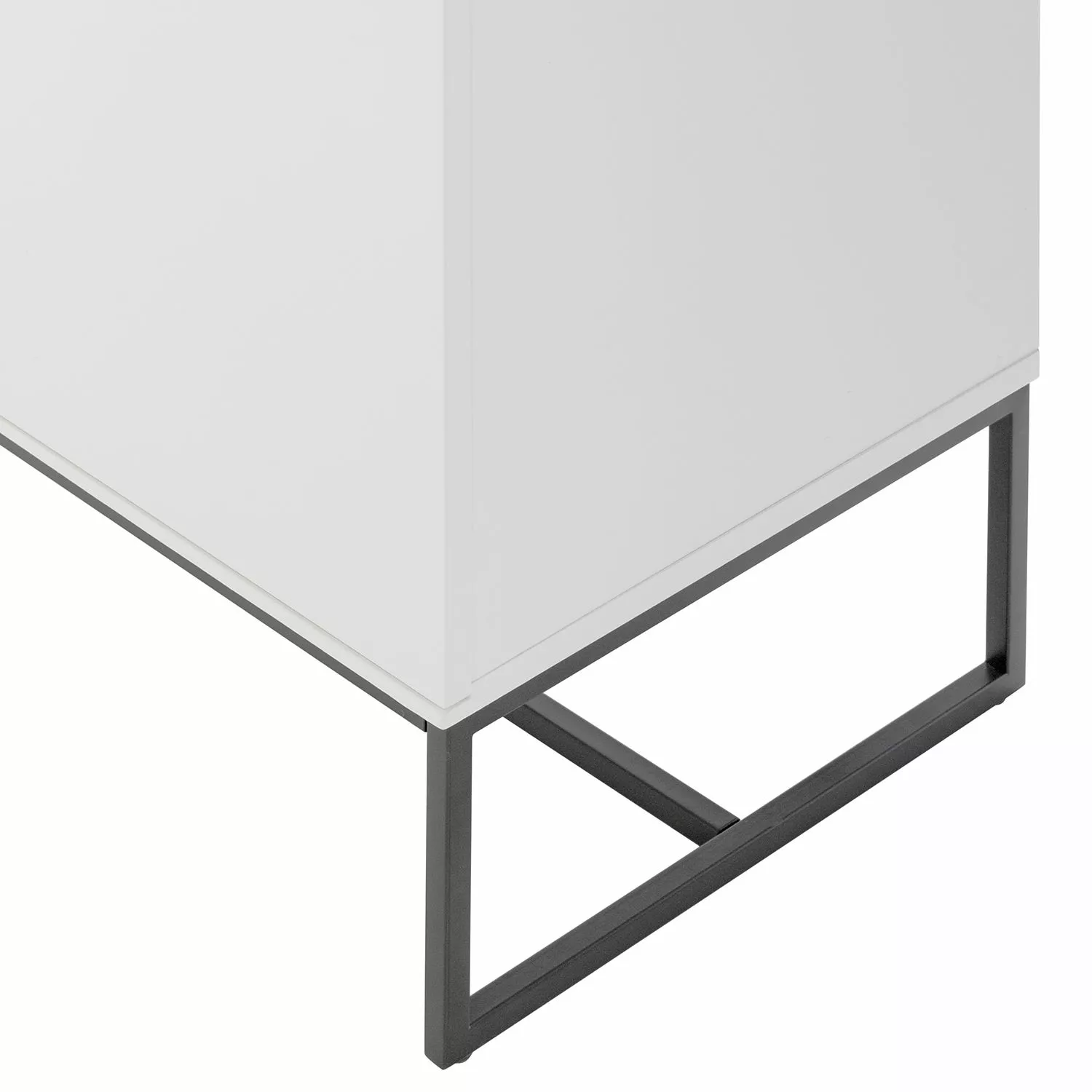 Fredriks TV-Lowboard Zaddy I - Weiß / Schwarz 13 Fredriks TV-Lowboard Zaddy I - Weiß / Schwarz – Bild 11
