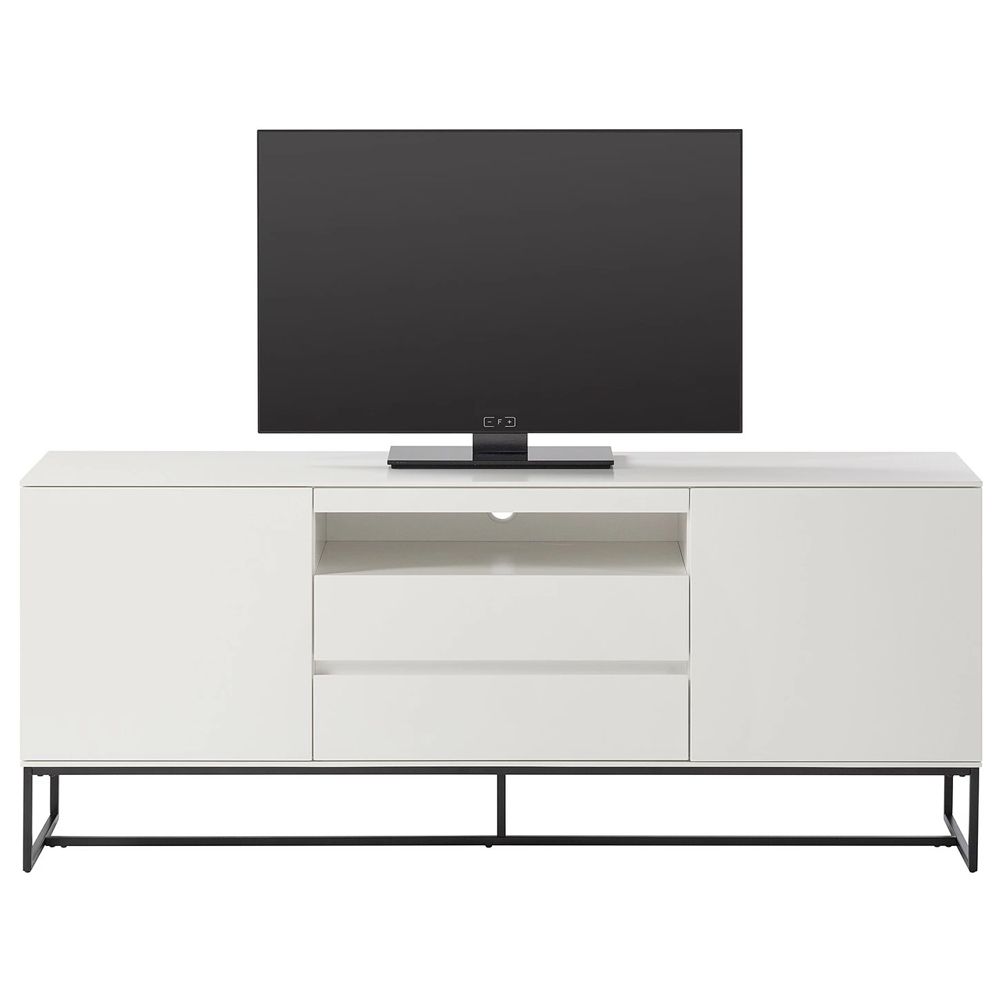 Fredriks TV-Lowboard Zaddy I - Weiß / Schwarz 16 Fredriks TV-Lowboard Zaddy I - Weiß / Schwarz – Bild 14