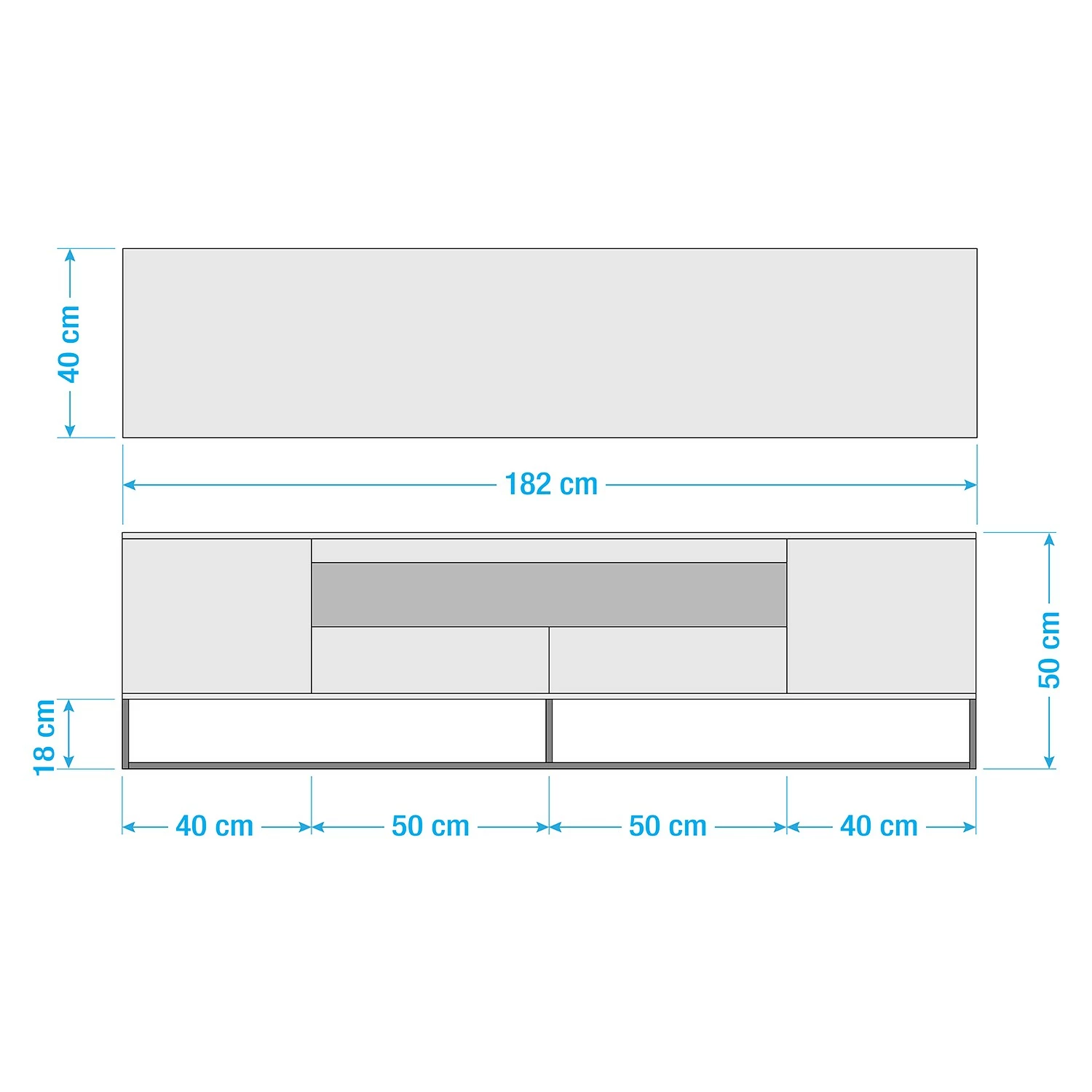 Fredriks TV-Lowboard Zaddy II - Weiß 15 Fredriks TV-Lowboard Zaddy II - Weiß – Bild 13