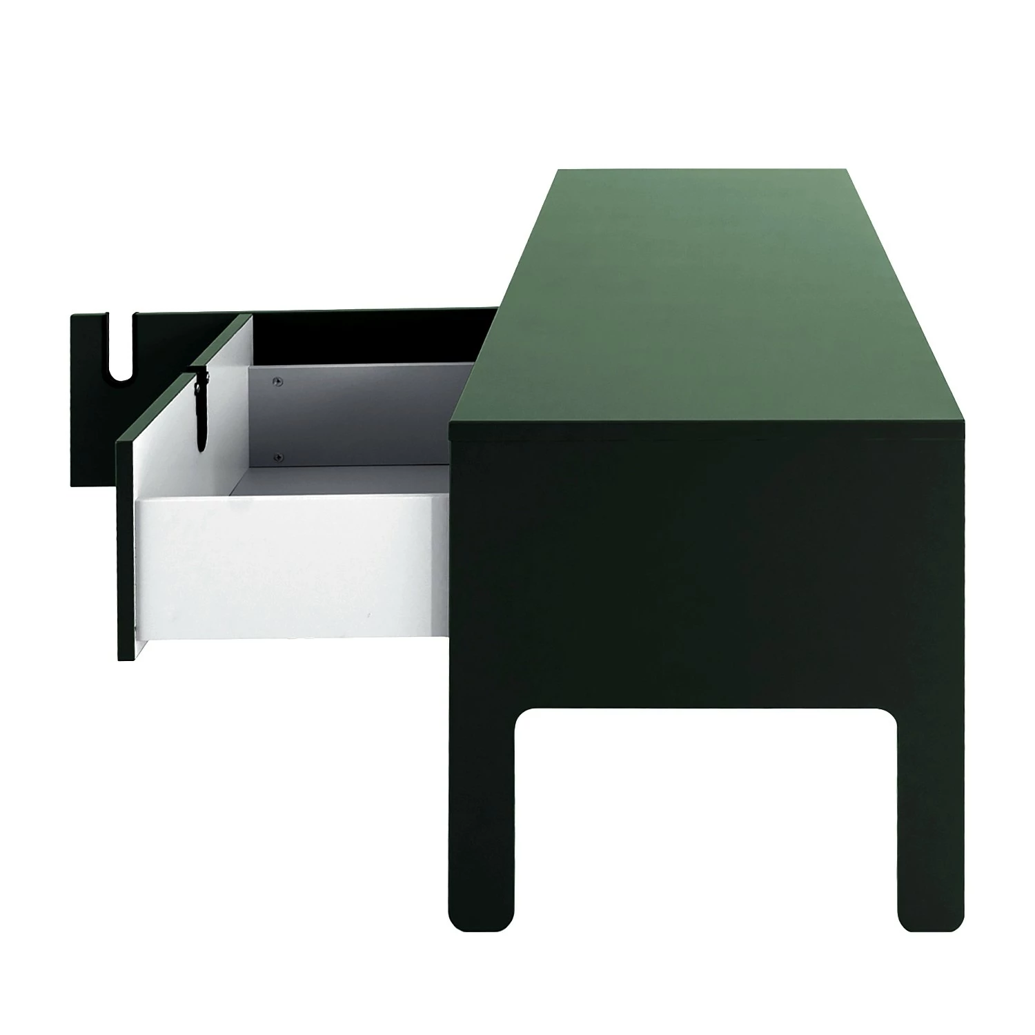 Tenzo TV-Lowboard Uno II - Dunkelgrün 4 Tenzo TV-Lowboard Uno II - Dunkelgrün – Bild 2