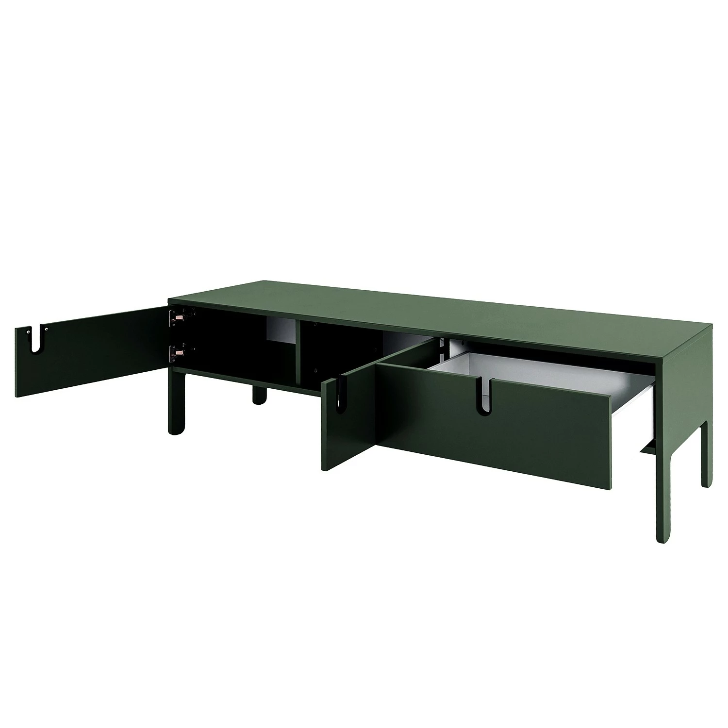 Tenzo TV-Lowboard Uno II - Dunkelgrün 6 Tenzo TV-Lowboard Uno II - Dunkelgrün – Bild 4