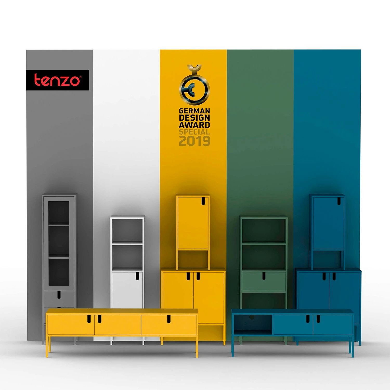 Tenzo TV-Lowboard Uno II - Dunkelgrün 10 Tenzo TV-Lowboard Uno II - Dunkelgrün – Bild 8