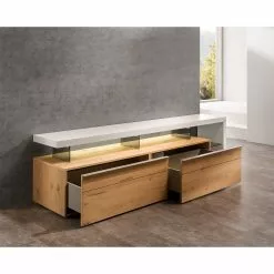 GWINNER TV-Lowboard Anzio III - Balkeneiche / Weiß 15 GWINNER TV-Lowboard Anzio III - Balkeneiche / Weiß -Kommoden Verkäufe 2023 1000148117 181218 13101400028 MOOD GALLERYIMAGES P000000001000148117 mood