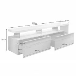 GWINNER TV-Lowboard Anzio III - Balkeneiche / Weiß 23 GWINNER TV-Lowboard Anzio III - Balkeneiche / Weiß -Kommoden Verkäufe 2023 1000148117 190423 11352500004 GALLERYIMAGES P000000001000148117