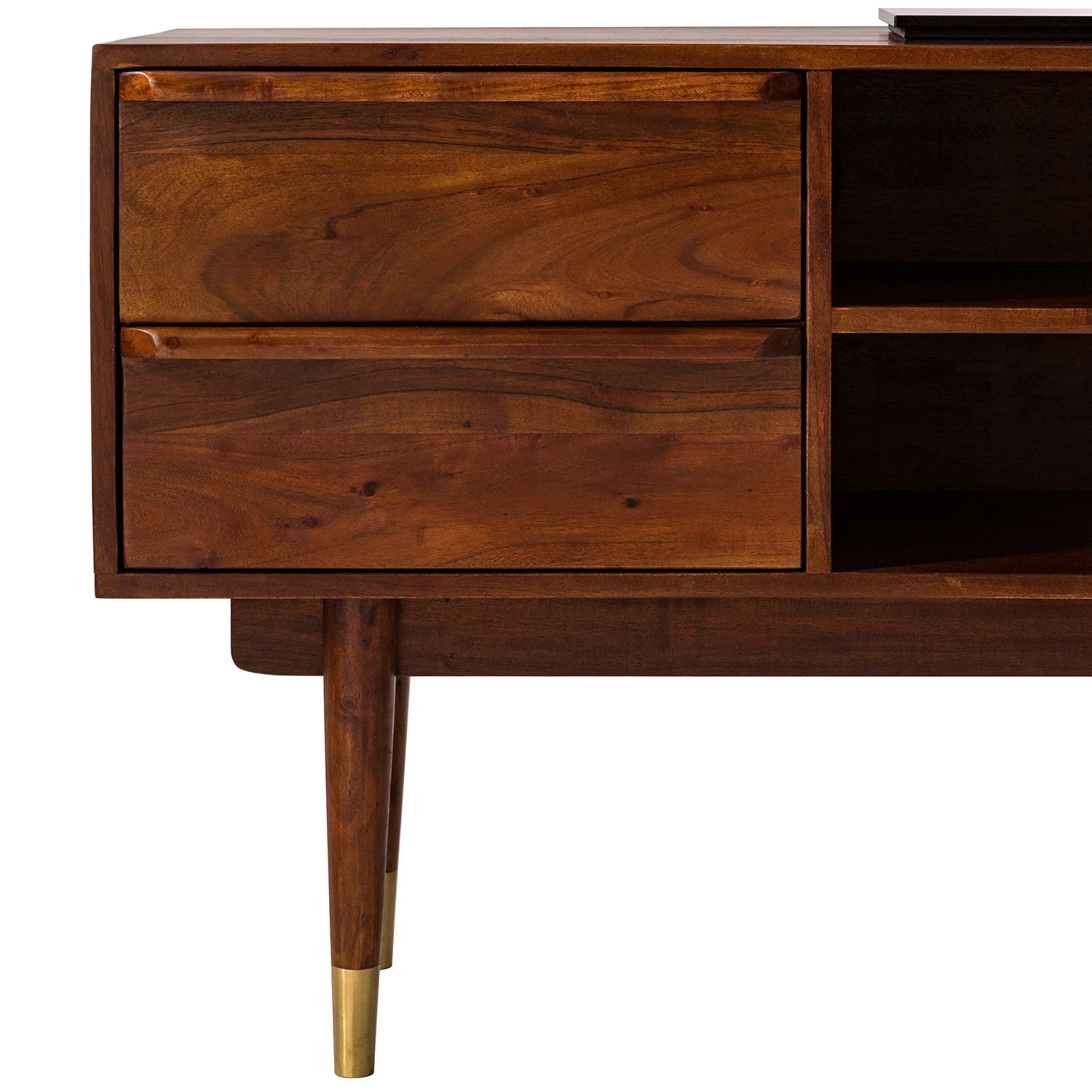 Ars manufacti TV-Lowboard Baxley - Akazie massiv / Metall - Akazie / Gold 11 Ars manufacti TV-Lowboard Baxley - Akazie massiv / Metall - Akazie / Gold – Bild 9