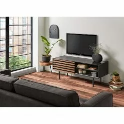 Norrwood TV-Lowboard Kipra II - Echtholzfurnier - Walnuss / Graphit -Kommoden Verkäufe 2023 1000150211 200429 06491700047 MOOD DETAILS P000000001000150211 mood