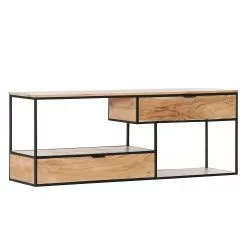 Red Living TV-Lowboard Mello I - Akazie massiv - Akazie Natur / Schwarz -Kommoden Verkäufe 2023 1000150373 190404 13555300008 GALLERYIMAGES P000000001000150373