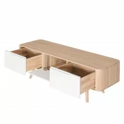 Studio Copenhagen TV-Lowboard Loca V - Wildeiche teilmassiv - Wildeiche hell geölt - Breite: 135 cm - Tiefe: 42 cm -Kommoden Verkäufe 2023 1000151230 190306 06275000005 GALLERYIMAGES P000000001000151230