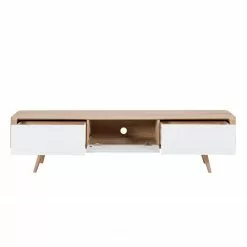 Studio Copenhagen TV-Lowboard Loca V - Wildeiche teilmassiv - Wildeiche hell geölt - Breite: 180 cm - Tiefe: 55 cm -Kommoden Verkäufe 2023 1000151235 190306 06275200050 GALLERYIMAGES P000000001000151235