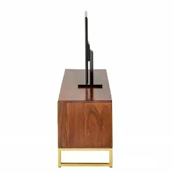 Jack & Alice TV-Lowboard Loga - Akazie massiv / Eisen - Akazie Braun -Kommoden Verkäufe 2023 1000153433 190923 15390900003 DETAILS P000000001000153433