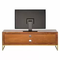 Jack & Alice TV-Lowboard Loga - Akazie massiv / Eisen - Akazie Braun -Kommoden Verkäufe 2023 1000153433 190923 15390900004 DETAILS P000000001000153433