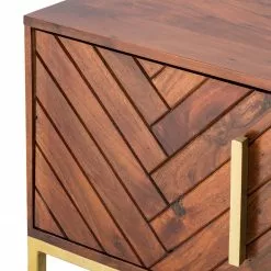 Jack & Alice TV-Lowboard Loga - Akazie massiv / Eisen - Akazie Braun -Kommoden Verkäufe 2023 1000153433 190923 15390900006 DETAILS P000000001000153433