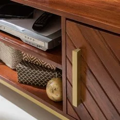 Jack & Alice TV-Lowboard Loga - Akazie massiv / Eisen - Akazie Braun -Kommoden Verkäufe 2023 1000153433 190925 06220400024 DETAILS P000000001000153433