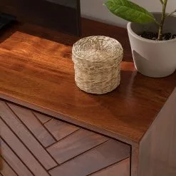 Jack & Alice TV-Lowboard Loga - Akazie massiv / Eisen - Akazie Braun -Kommoden Verkäufe 2023 1000153433 190925 06220400025 DETAILS P000000001000153433