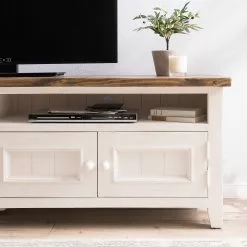 Maison Belfort TV-Lowboard Balignton - Kiefer massiv - Kiefer Weiß / Kiefer -Kommoden Verkäufe 2023 1000163970 211116 12494000158 DETAILS P000000001000163970