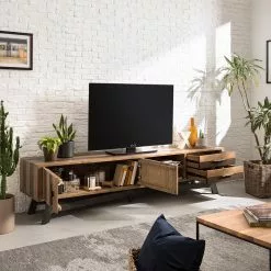 Ars manufacti TV-Lowboard Tamati III - Pinie massiv / Eisen - Pinie / Schwarz -Kommoden Verkäufe 2023 1000166778 200117 07273700002 MOOD DETAILS P000000001000166778 mood