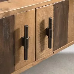 Ars manufacti TV-Lowboard Tamati III - Pinie massiv / Eisen - Pinie / Schwarz -Kommoden Verkäufe 2023 1000166778 200117 07273800006 DETAILS P000000001000166778