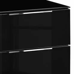 Maja Möbel TV-Lowboard Shino II - Glas Schwarz / Schwarz -Kommoden Verkäufe 2023 1000170615 190418 12393500092 GALLERYIMAGES P000000001000170615