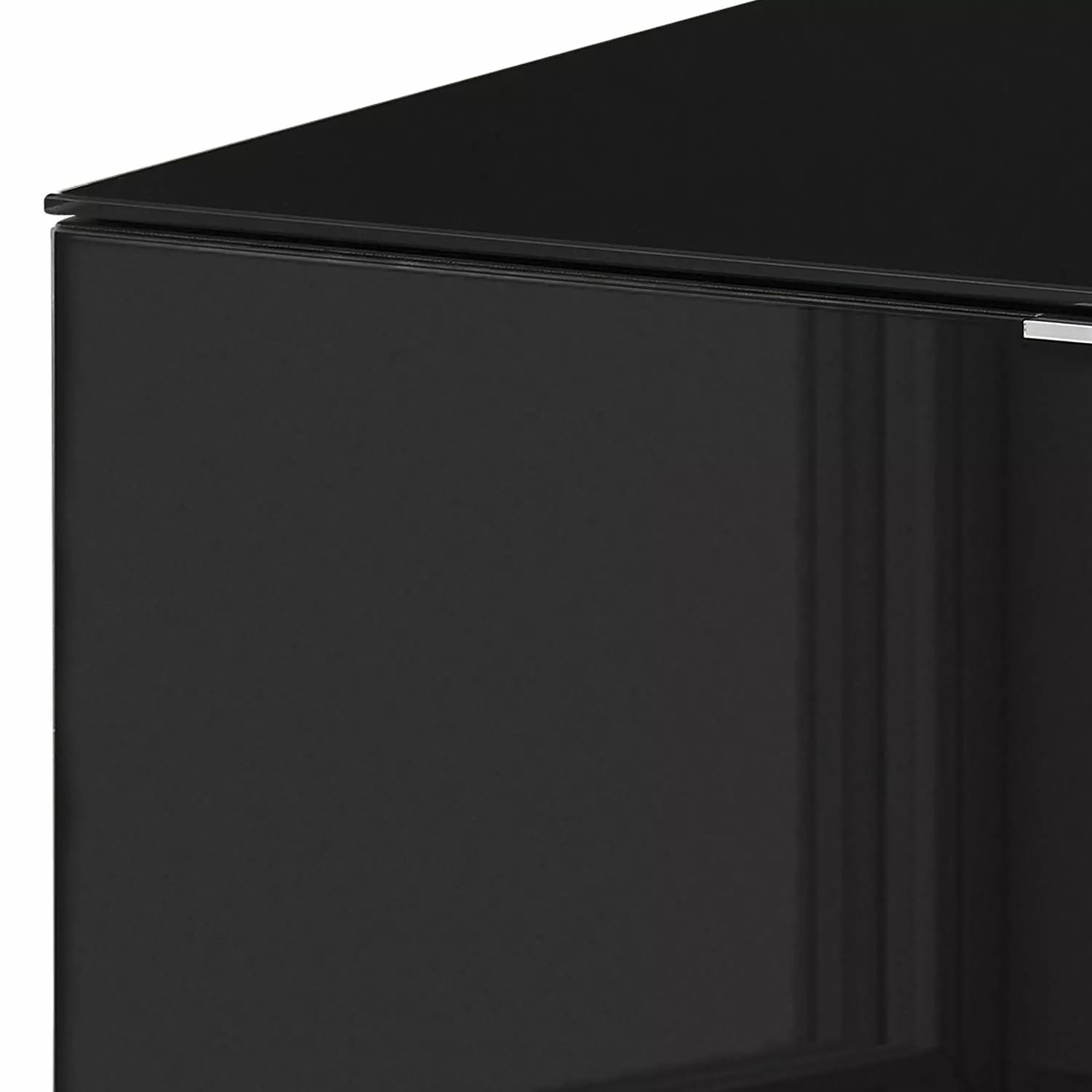 Maja Möbel TV-Lowboard Shino I - Glas Schwarz / Eiche Riviera Dekor 4 Maja Möbel TV-Lowboard Shino I - Glas Schwarz / Eiche Riviera Dekor – Bild 2