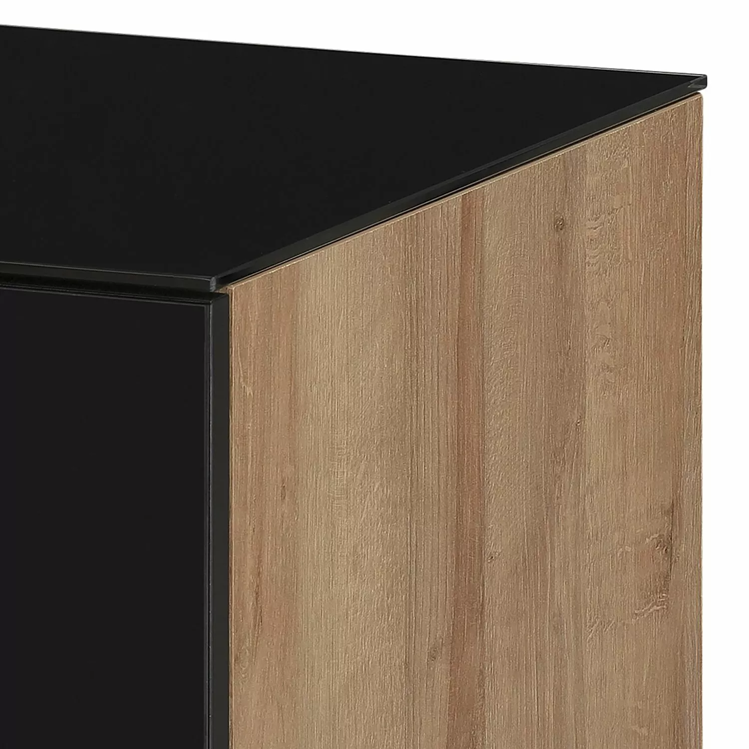 Maja Möbel TV-Lowboard Shino I - Glas Schwarz / Eiche Riviera Dekor 6 Maja Möbel TV-Lowboard Shino I - Glas Schwarz / Eiche Riviera Dekor – Bild 4