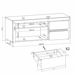 Loftscape TV-Lowboard Charnocks I - Hochglanz Weiß / Matt Weiß 10 Loftscape TV-Lowboard Charnocks I - Hochglanz Weiß / Matt Weiß -Kommoden Verkäufe 2023 1000171352 190424 07580400261 GALLERYIMAGES P000000001000171352