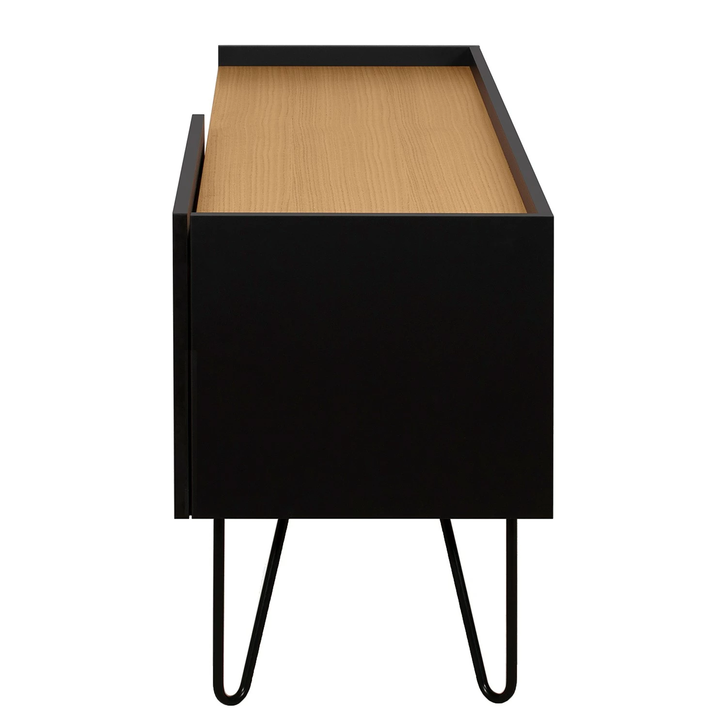 Temahome TV-Lowboard Nina - Eiche / Schwarz 8 Temahome TV-Lowboard Nina - Eiche / Schwarz – Bild 6