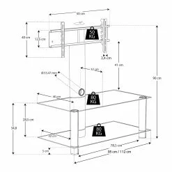 VCM TV-Rack Valeni - Breite: 95 cm -Kommoden Verkäufe 2023 1000176006 190604 06445700008 GALLERYIMAGES P000000001000176006