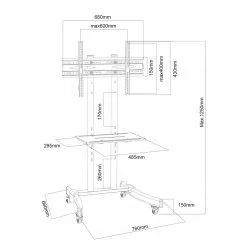 VCM TV-Rack B-MS - Höhe: 125 cm -Kommoden Verkäufe 2023 1000176162 190604 06452700256 GALLERYIMAGES P000000001000176162