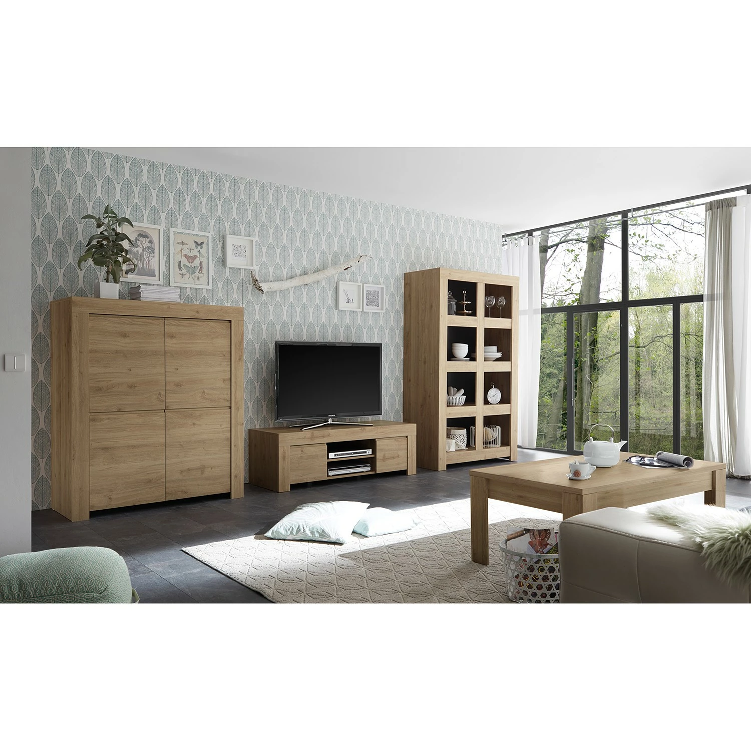 LC Spa TV-Lowboard Firenze - Eiche Dekor 6 LC Spa TV-Lowboard Firenze - Eiche Dekor – Bild 4